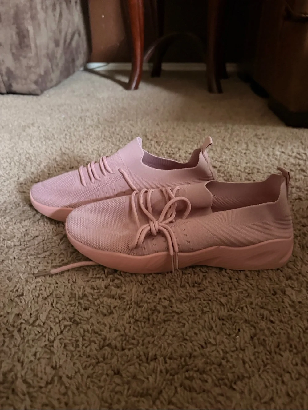 Women's Lightweight Knit Slip-On Sneakers - Pink